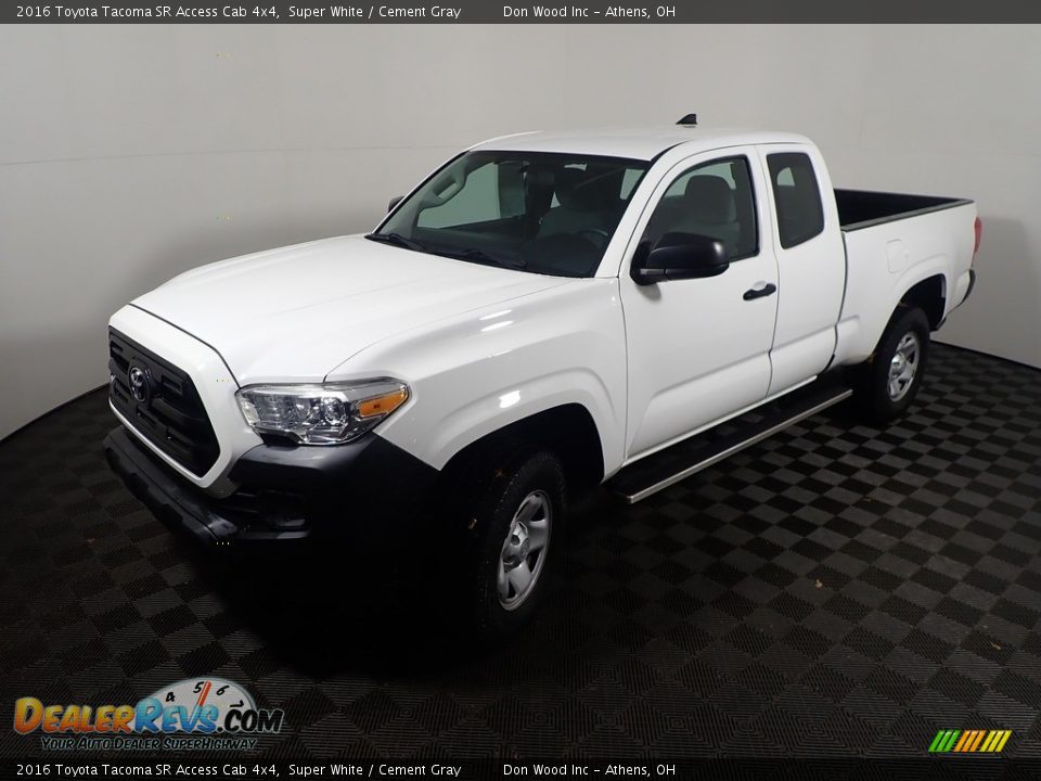 Super White 2016 Toyota Tacoma SR Access Cab 4x4 Photo #10