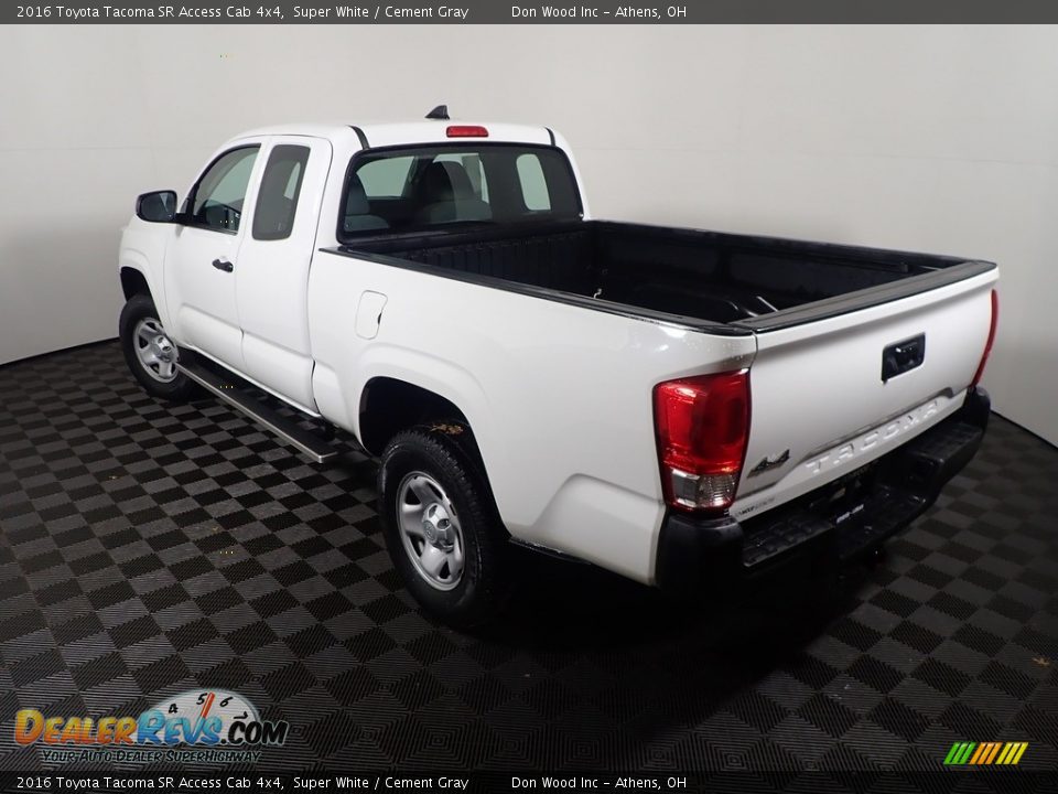 Super White 2016 Toyota Tacoma SR Access Cab 4x4 Photo #13