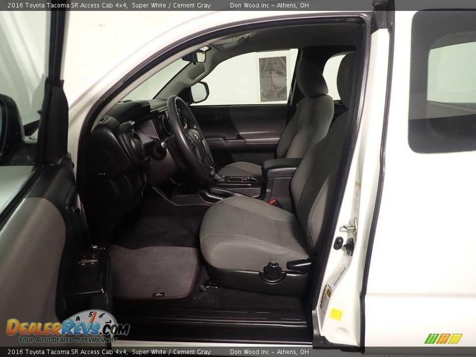 Front Seat of 2016 Toyota Tacoma SR Access Cab 4x4 Photo #22