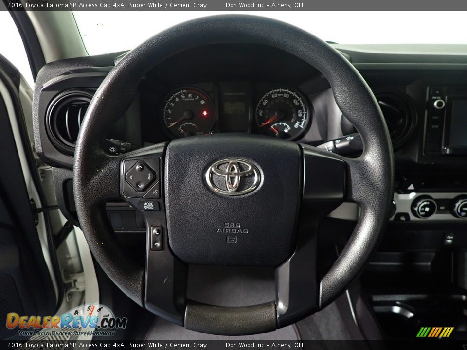 2016 Toyota Tacoma SR Access Cab 4x4 Steering Wheel Photo #26