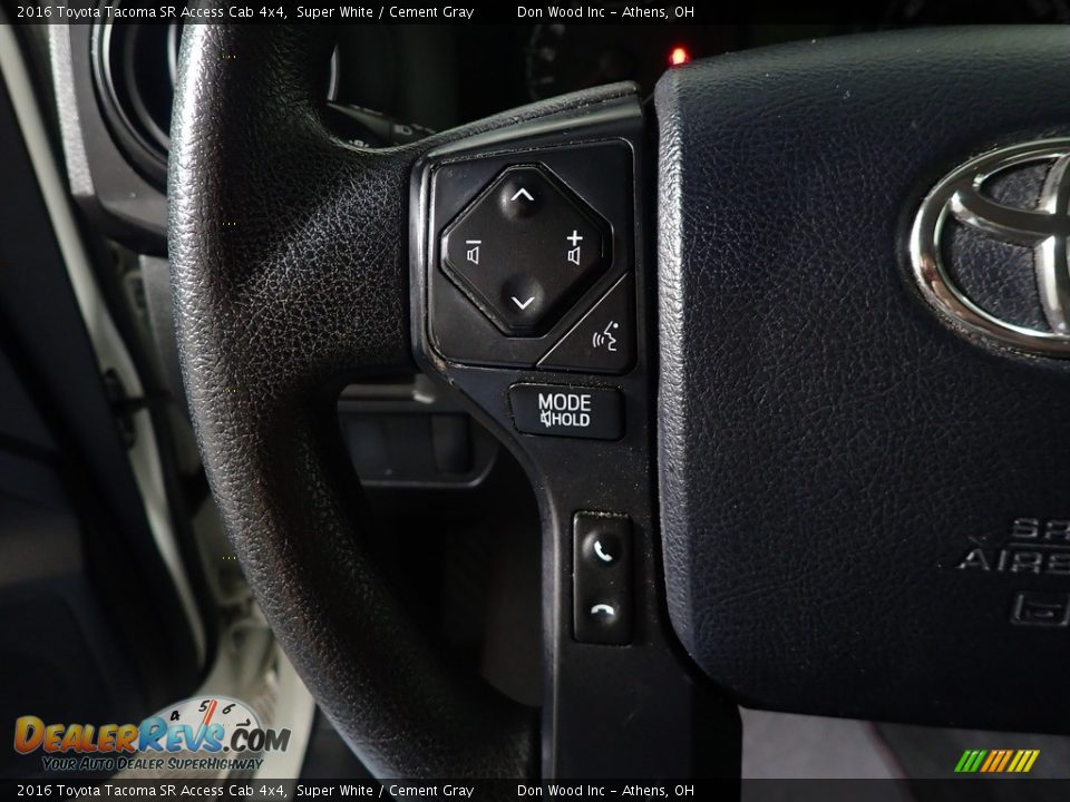 2016 Toyota Tacoma SR Access Cab 4x4 Steering Wheel Photo #28