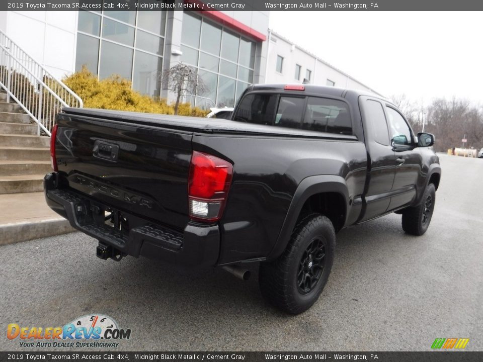 2019 Toyota Tacoma SR Access Cab 4x4 Midnight Black Metallic / Cement Gray Photo #18