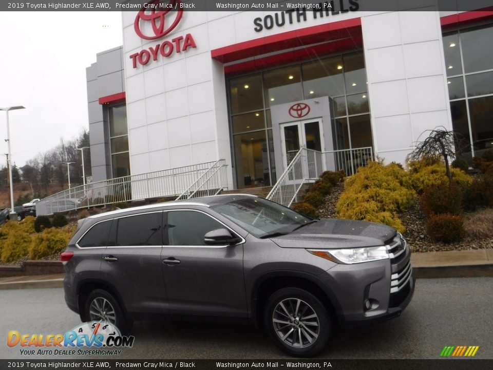 2019 Toyota Highlander XLE AWD Predawn Gray Mica / Black Photo #2
