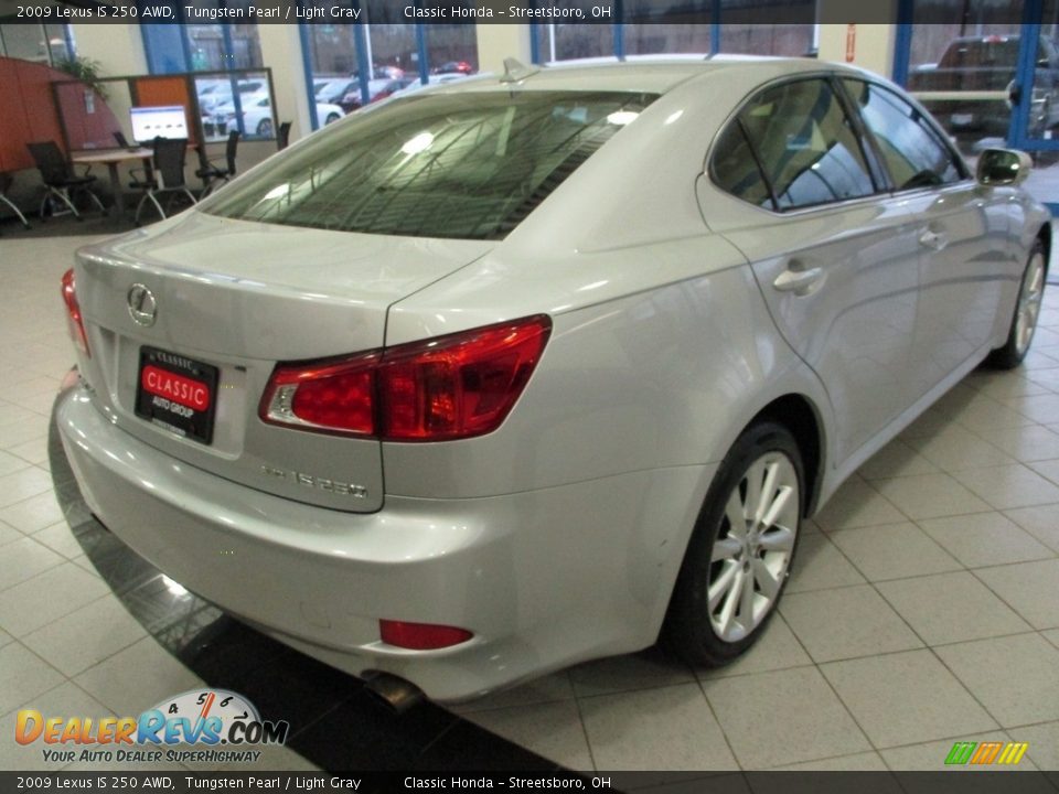 2009 Lexus IS 250 AWD Tungsten Pearl / Light Gray Photo #7