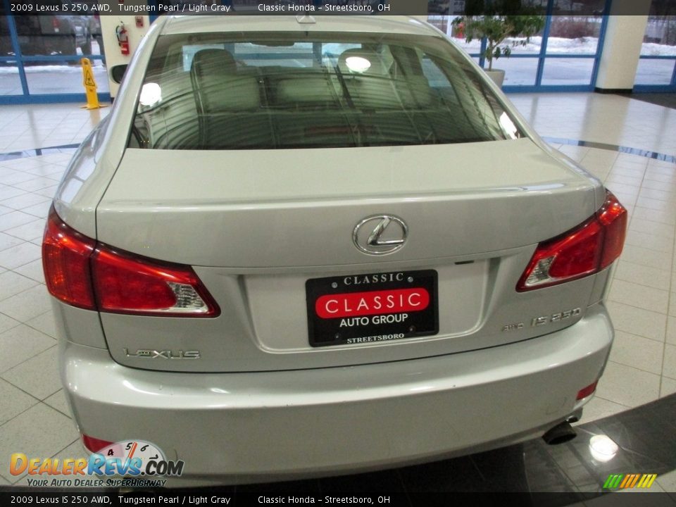 2009 Lexus IS 250 AWD Tungsten Pearl / Light Gray Photo #8