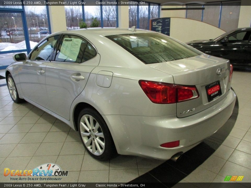 2009 Lexus IS 250 AWD Tungsten Pearl / Light Gray Photo #9