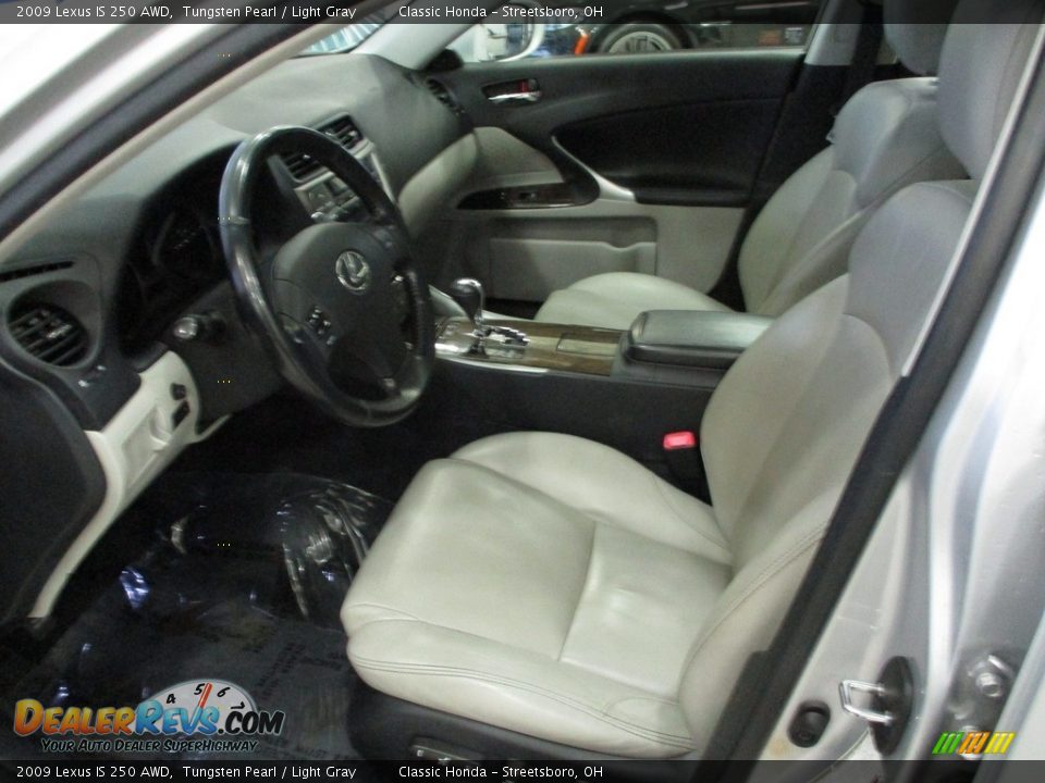 2009 Lexus IS 250 AWD Tungsten Pearl / Light Gray Photo #28