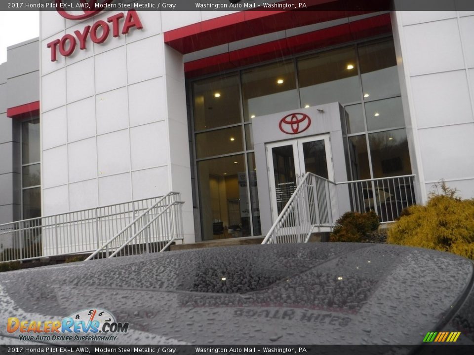 2017 Honda Pilot EX-L AWD Modern Steel Metallic / Gray Photo #3