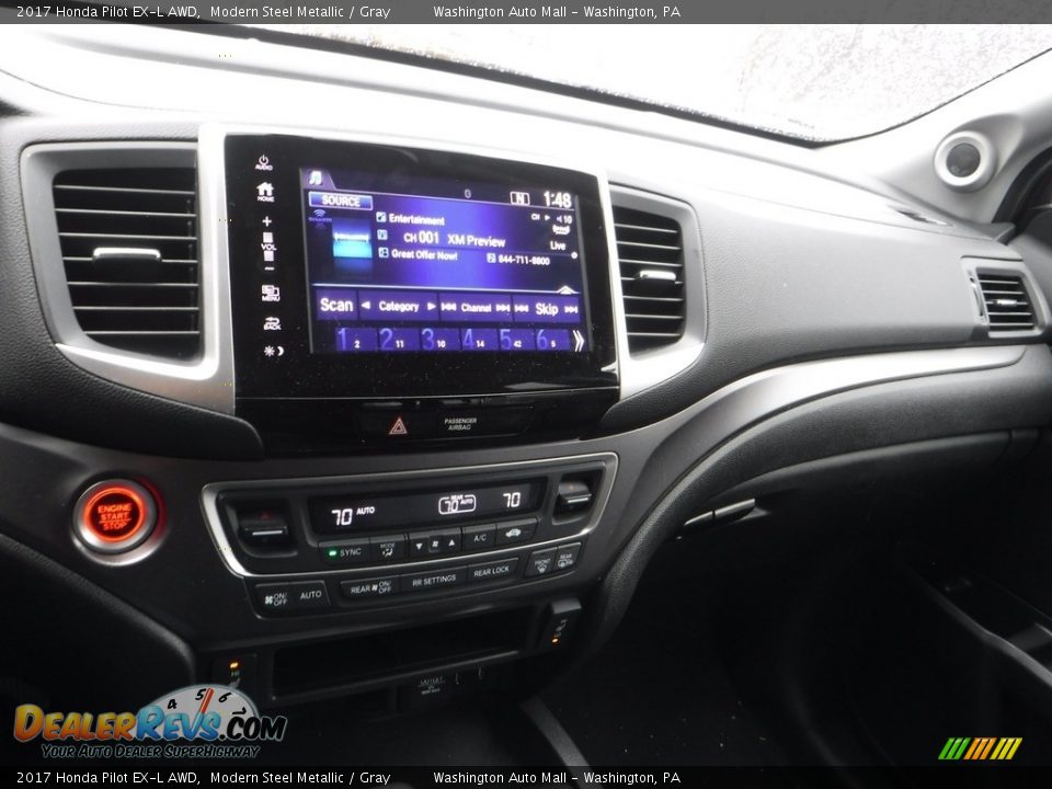 2017 Honda Pilot EX-L AWD Modern Steel Metallic / Gray Photo #4