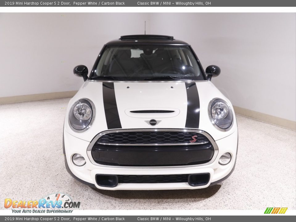 2019 Mini Hardtop Cooper S 2 Door Pepper White / Carbon Black Photo #2