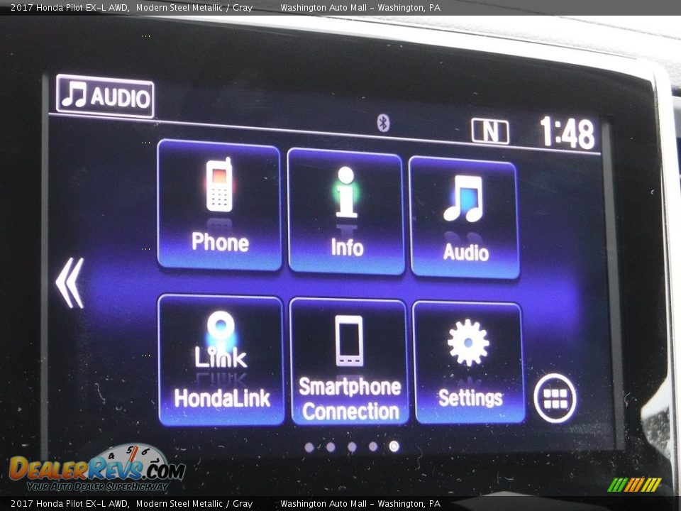 2017 Honda Pilot EX-L AWD Modern Steel Metallic / Gray Photo #6