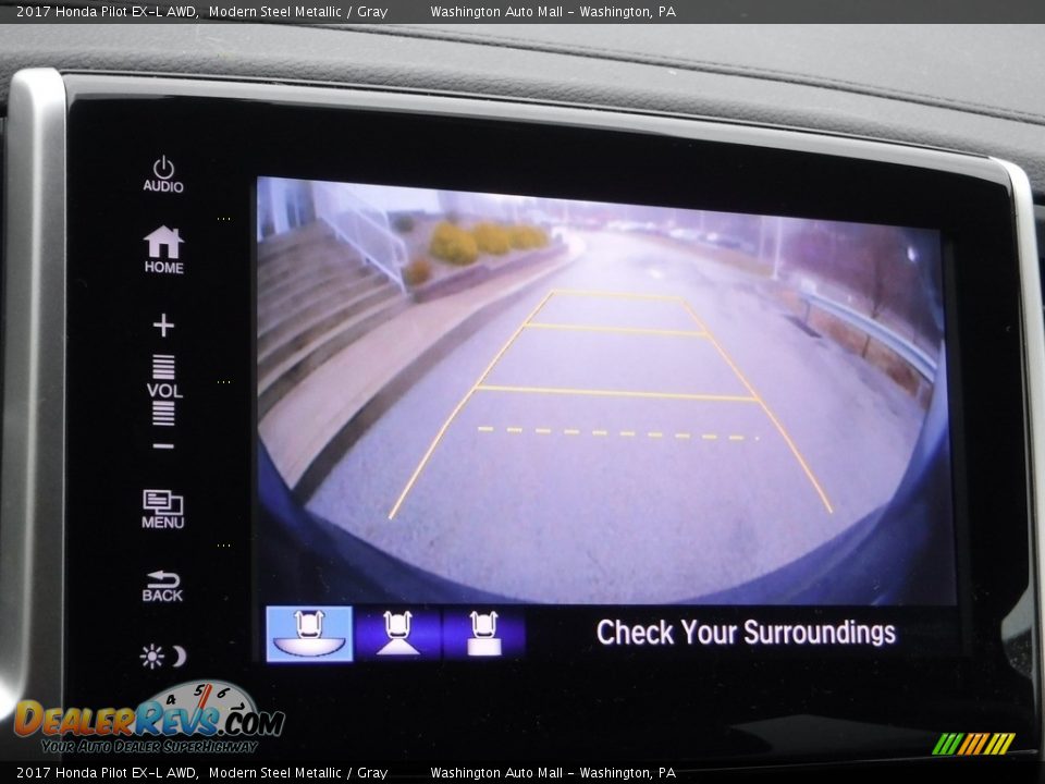 2017 Honda Pilot EX-L AWD Modern Steel Metallic / Gray Photo #7