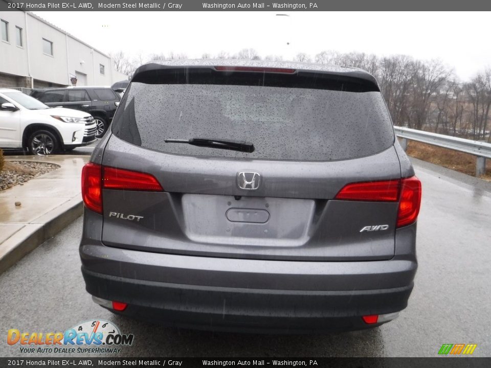 2017 Honda Pilot EX-L AWD Modern Steel Metallic / Gray Photo #14