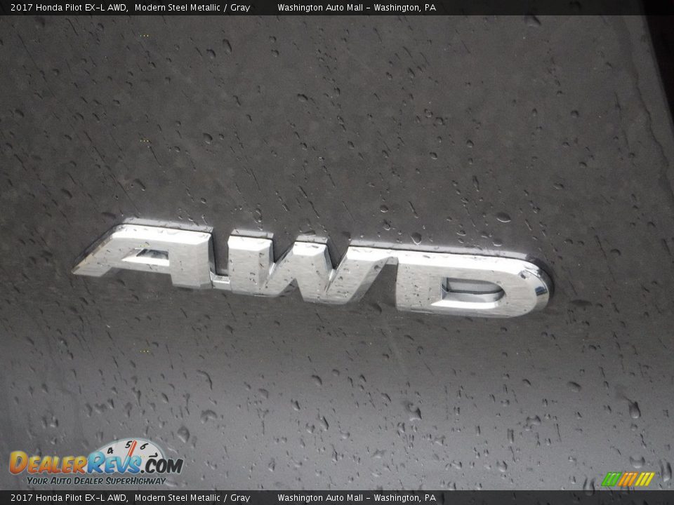 2017 Honda Pilot EX-L AWD Modern Steel Metallic / Gray Photo #16