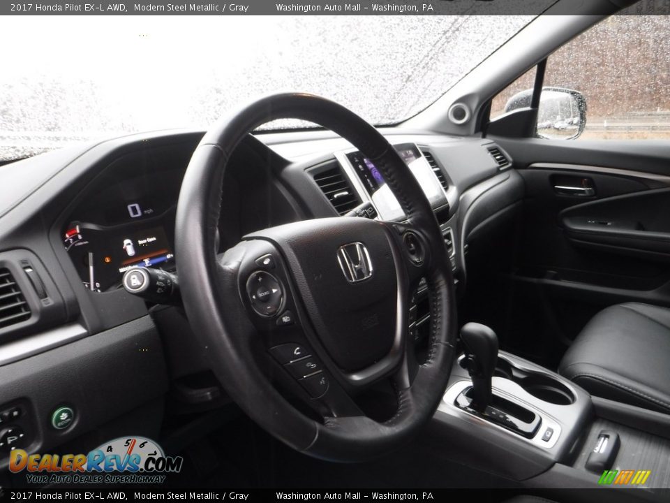 2017 Honda Pilot EX-L AWD Modern Steel Metallic / Gray Photo #20