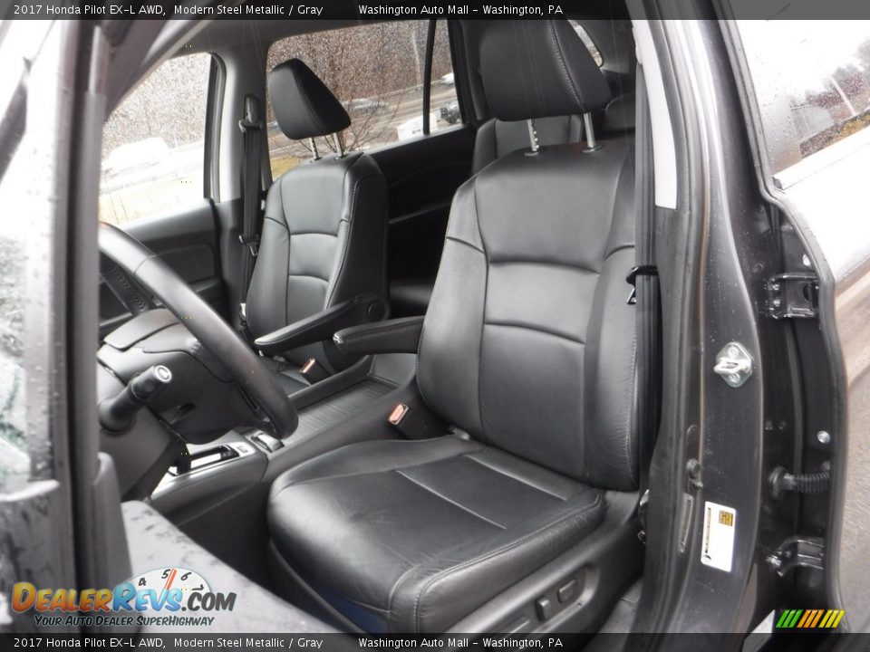 2017 Honda Pilot EX-L AWD Modern Steel Metallic / Gray Photo #22