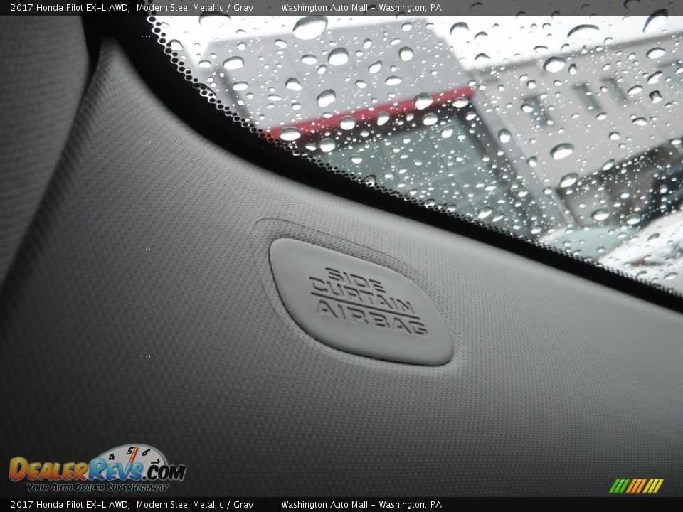 2017 Honda Pilot EX-L AWD Modern Steel Metallic / Gray Photo #25