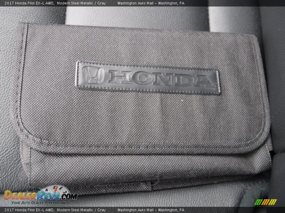 2017 Honda Pilot EX-L AWD Modern Steel Metallic / Gray Photo #31