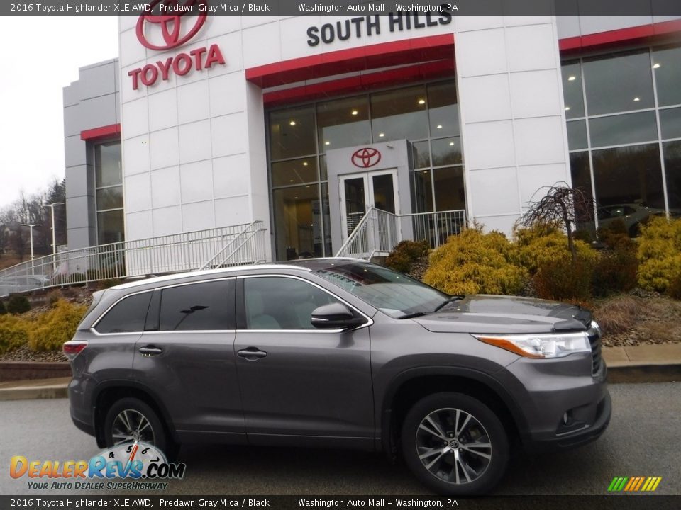 2016 Toyota Highlander XLE AWD Predawn Gray Mica / Black Photo #2