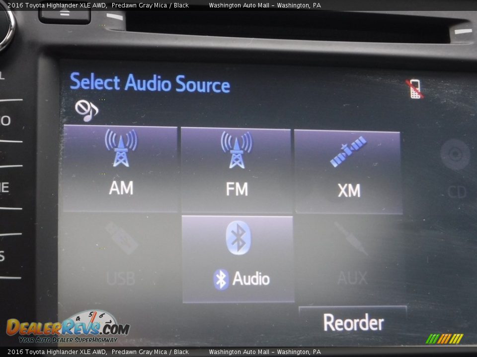 2016 Toyota Highlander XLE AWD Predawn Gray Mica / Black Photo #6