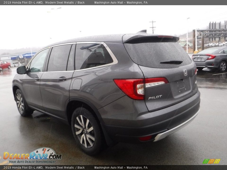 2019 Honda Pilot EX-L AWD Modern Steel Metallic / Black Photo #8
