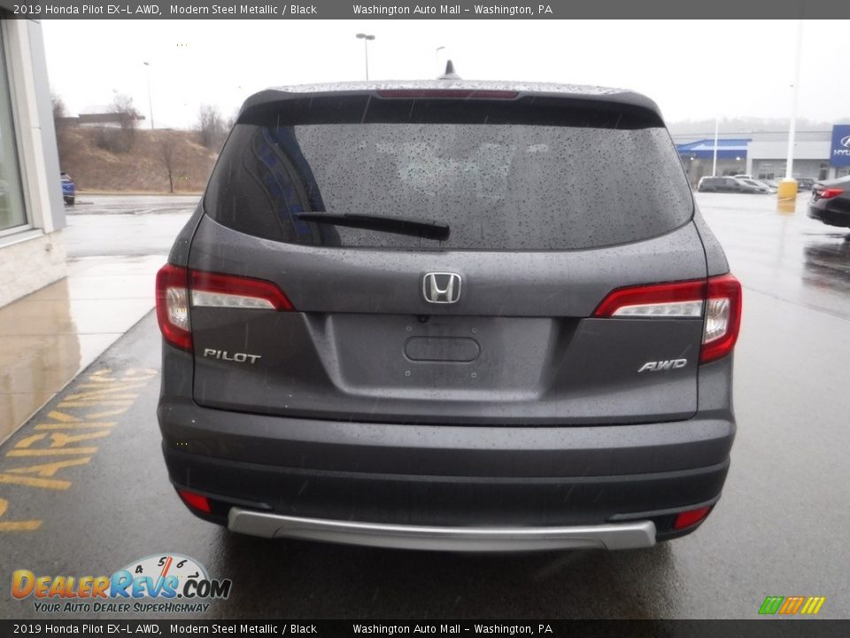 2019 Honda Pilot EX-L AWD Modern Steel Metallic / Black Photo #9