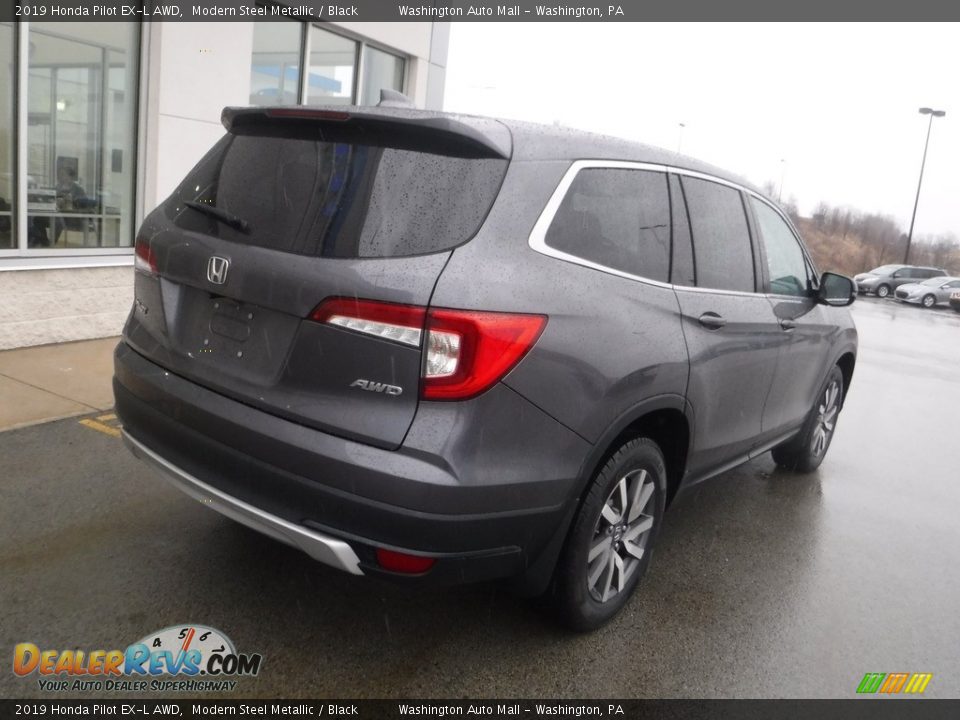 2019 Honda Pilot EX-L AWD Modern Steel Metallic / Black Photo #10
