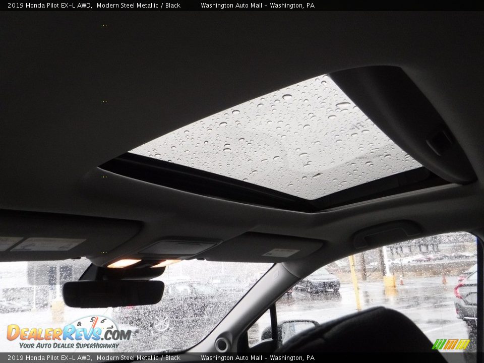 2019 Honda Pilot EX-L AWD Modern Steel Metallic / Black Photo #12