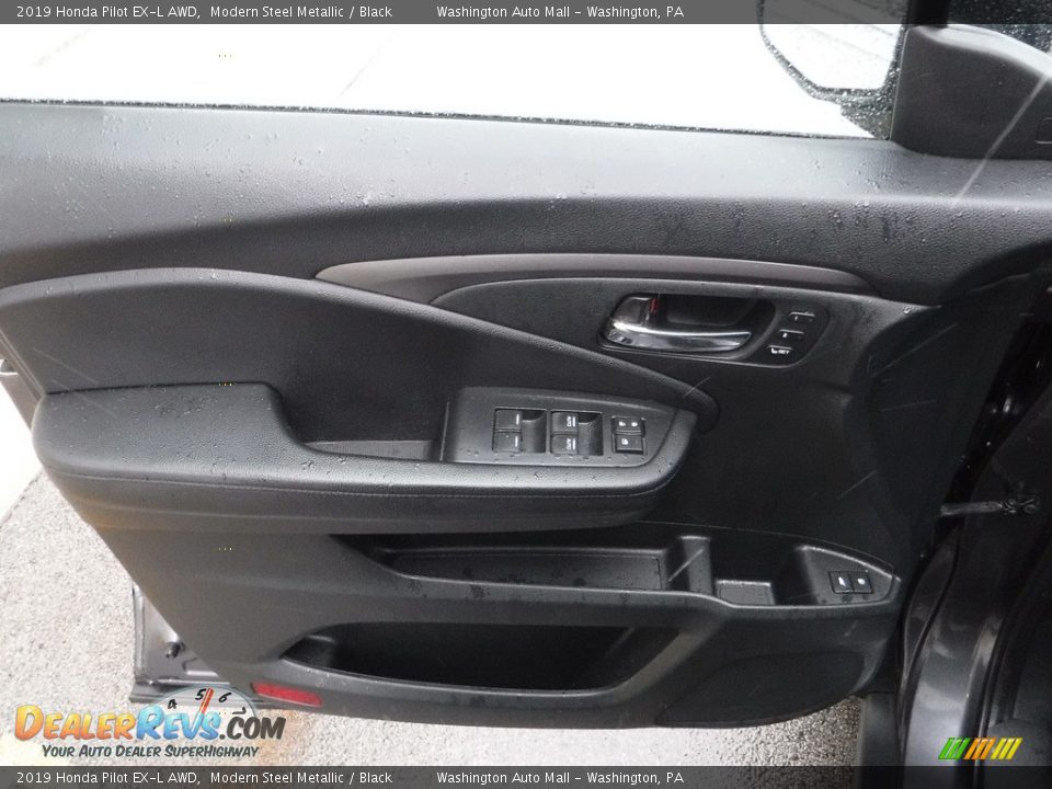 2019 Honda Pilot EX-L AWD Modern Steel Metallic / Black Photo #13