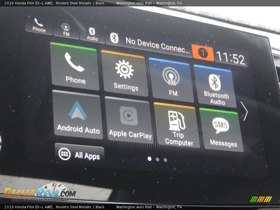2019 Honda Pilot EX-L AWD Modern Steel Metallic / Black Photo #20