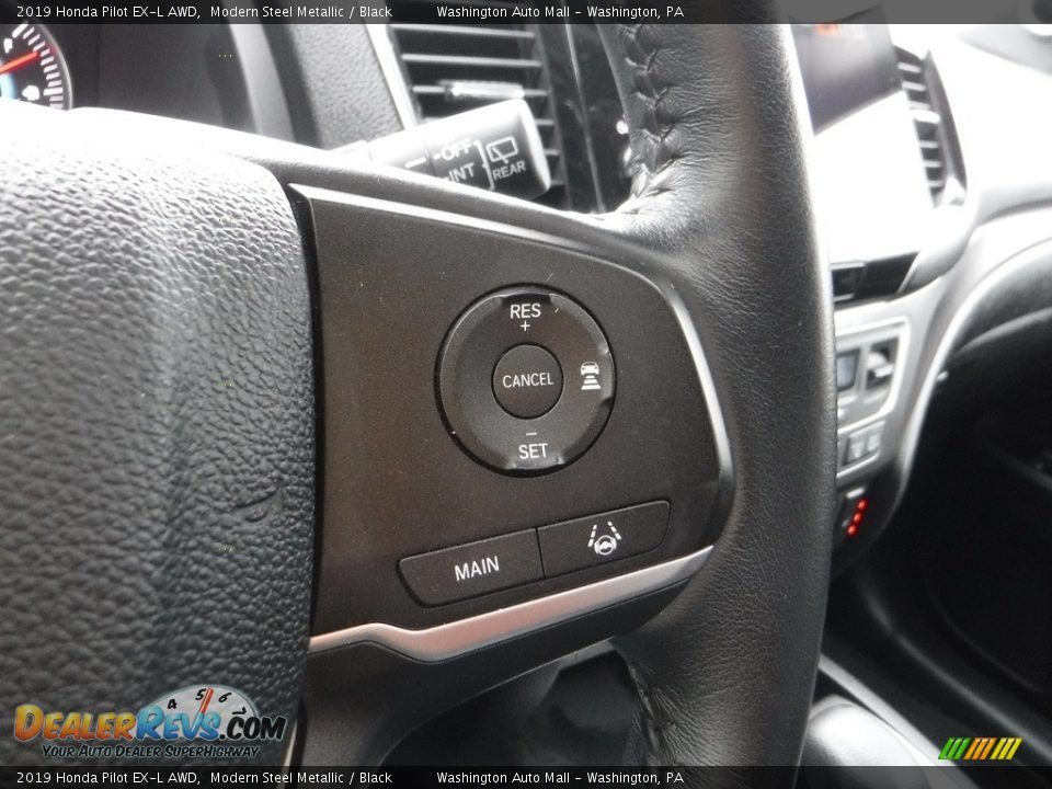 2019 Honda Pilot EX-L AWD Modern Steel Metallic / Black Photo #26