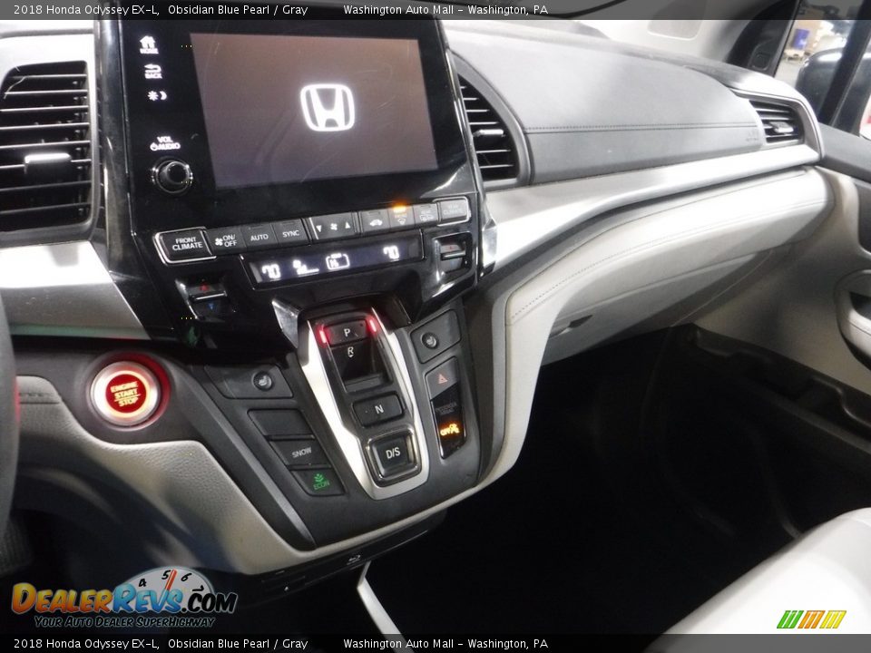 2018 Honda Odyssey EX-L Obsidian Blue Pearl / Gray Photo #17