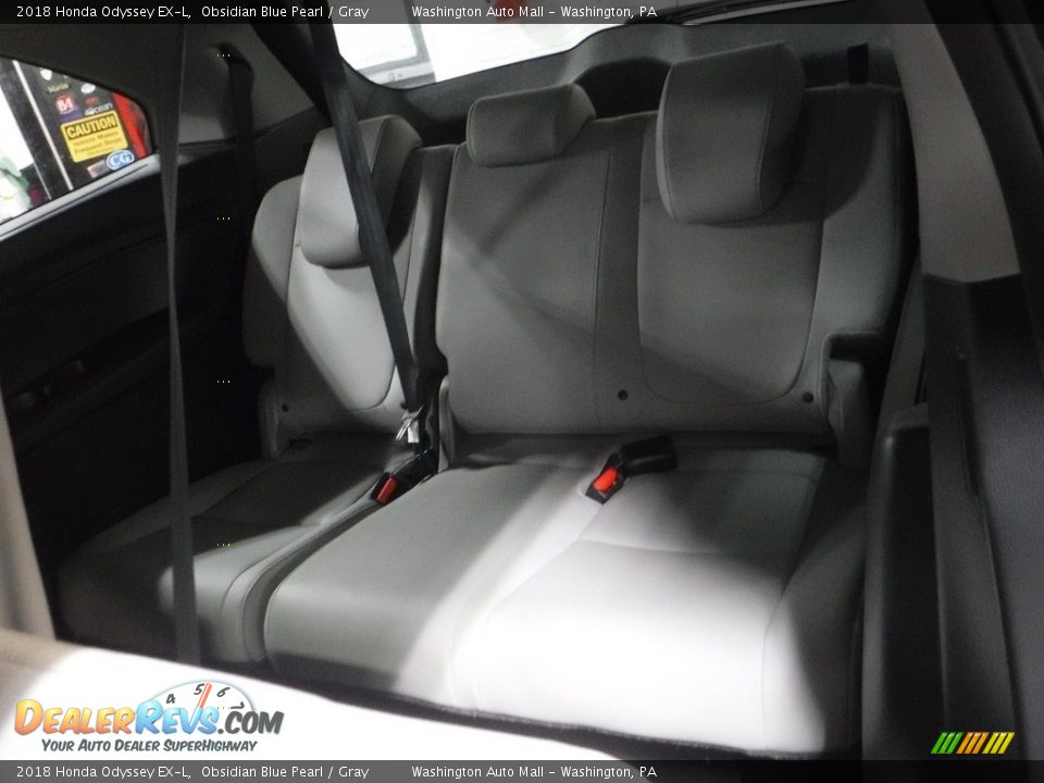 2018 Honda Odyssey EX-L Obsidian Blue Pearl / Gray Photo #27