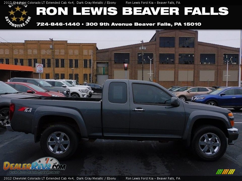 2012 Chevrolet Colorado LT Extended Cab 4x4 Dark Gray Metallic / Ebony Photo #1