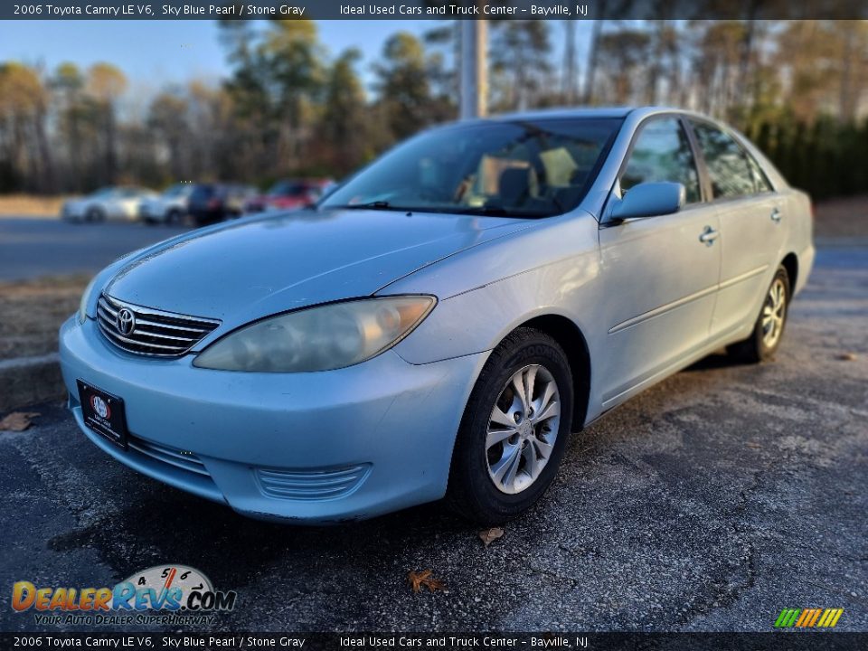 2006 Toyota Camry LE V6 Sky Blue Pearl / Stone Gray Photo #1