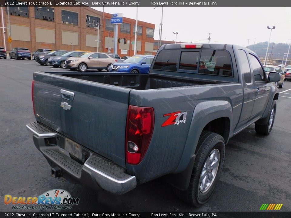 2012 Chevrolet Colorado LT Extended Cab 4x4 Dark Gray Metallic / Ebony Photo #2
