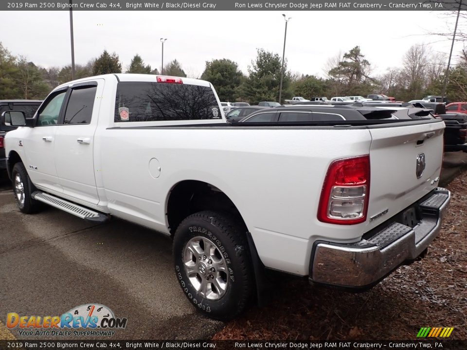 2019 Ram 2500 Bighorn Crew Cab 4x4 Bright White / Black/Diesel Gray Photo #3