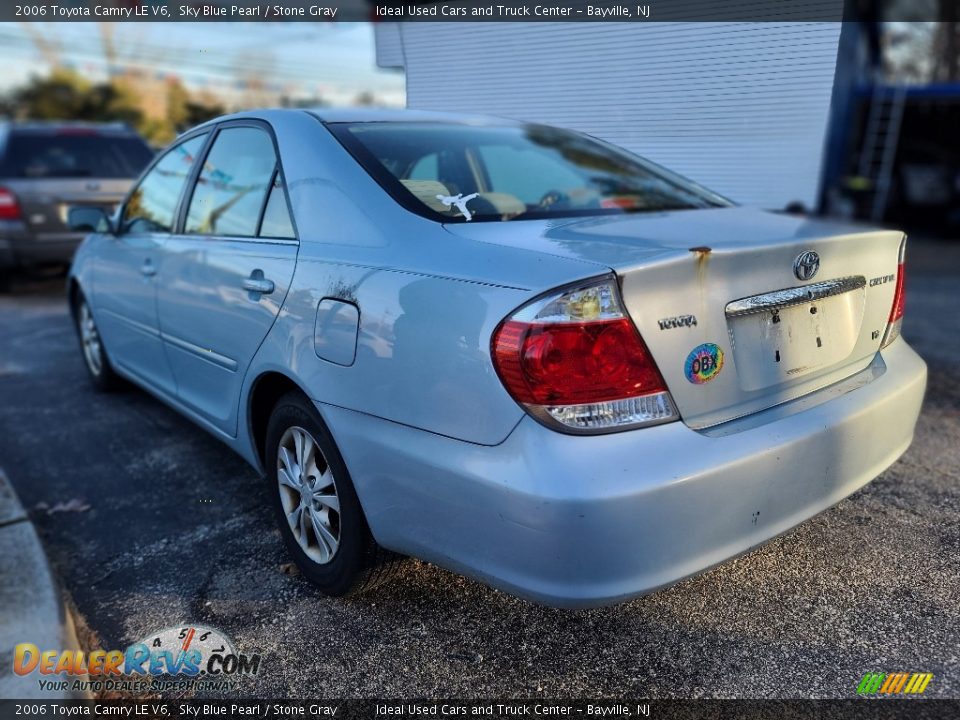 2006 Toyota Camry LE V6 Sky Blue Pearl / Stone Gray Photo #3