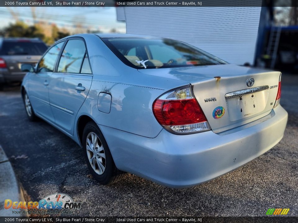 2006 Toyota Camry LE V6 Sky Blue Pearl / Stone Gray Photo #3