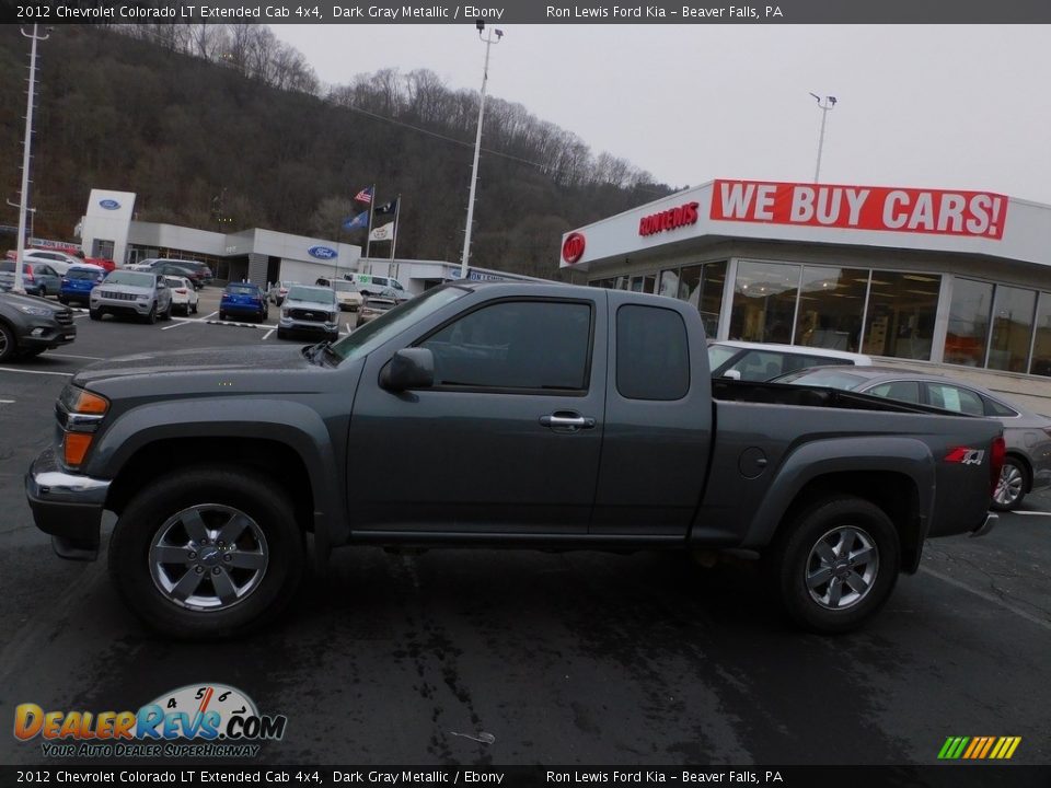 2012 Chevrolet Colorado LT Extended Cab 4x4 Dark Gray Metallic / Ebony Photo #6