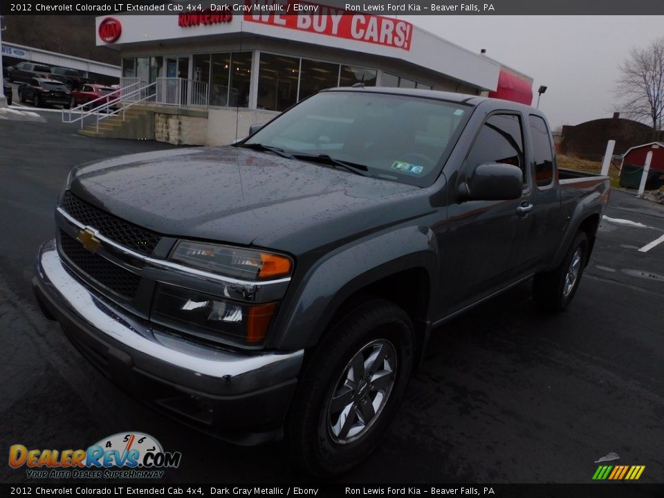 2012 Chevrolet Colorado LT Extended Cab 4x4 Dark Gray Metallic / Ebony Photo #7