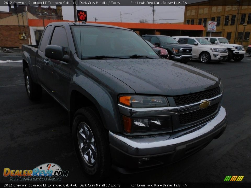2012 Chevrolet Colorado LT Extended Cab 4x4 Dark Gray Metallic / Ebony Photo #9