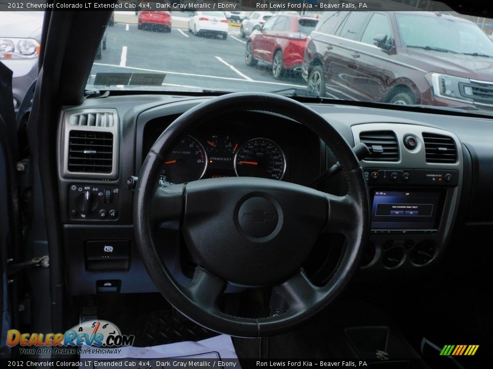 2012 Chevrolet Colorado LT Extended Cab 4x4 Dark Gray Metallic / Ebony Photo #13