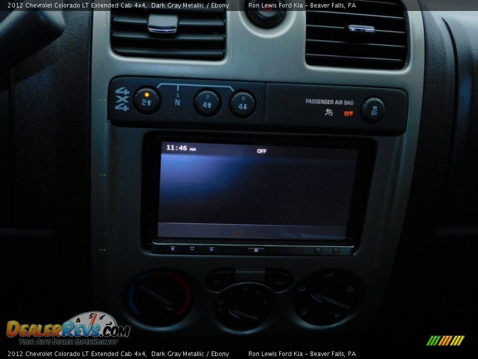 2012 Chevrolet Colorado LT Extended Cab 4x4 Dark Gray Metallic / Ebony Photo #15