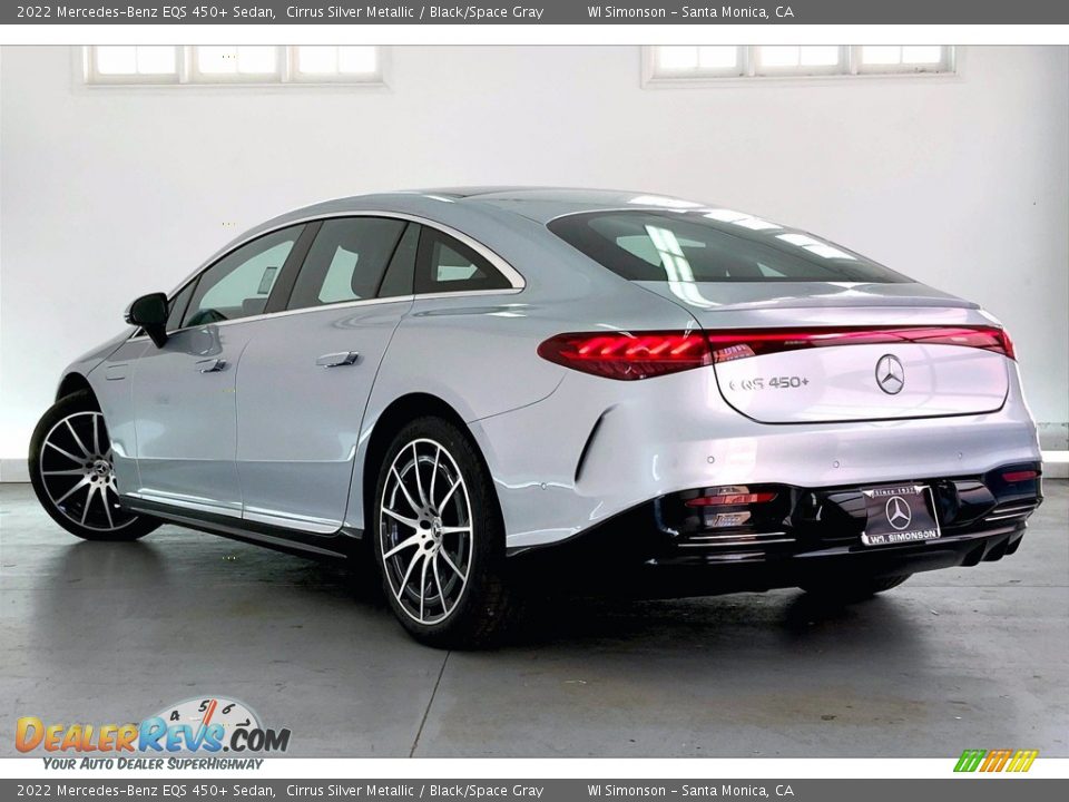 2022 Mercedes-Benz EQS 450+ Sedan Cirrus Silver Metallic / Black/Space Gray Photo #2