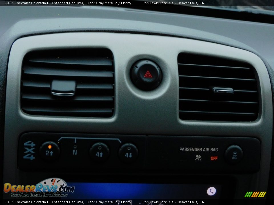 2012 Chevrolet Colorado LT Extended Cab 4x4 Dark Gray Metallic / Ebony Photo #17