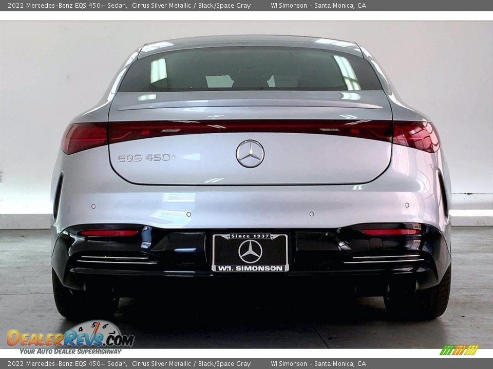 2022 Mercedes-Benz EQS 450+ Sedan Cirrus Silver Metallic / Black/Space Gray Photo #3