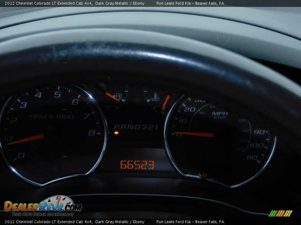 2012 Chevrolet Colorado LT Extended Cab 4x4 Dark Gray Metallic / Ebony Photo #20