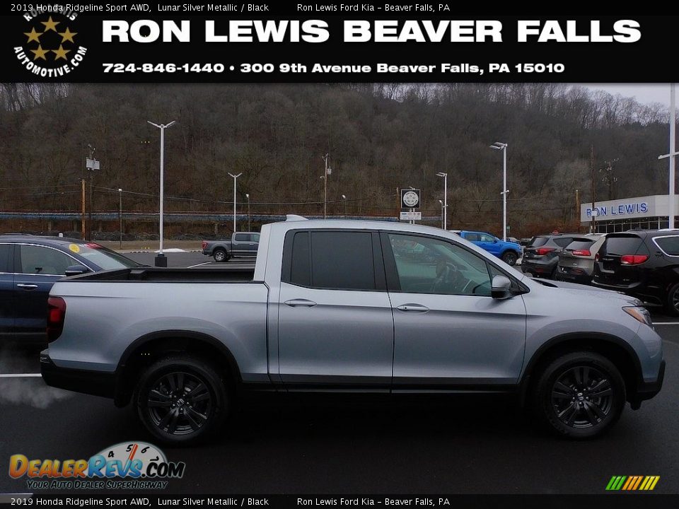 2019 Honda Ridgeline Sport AWD Lunar Silver Metallic / Black Photo #1