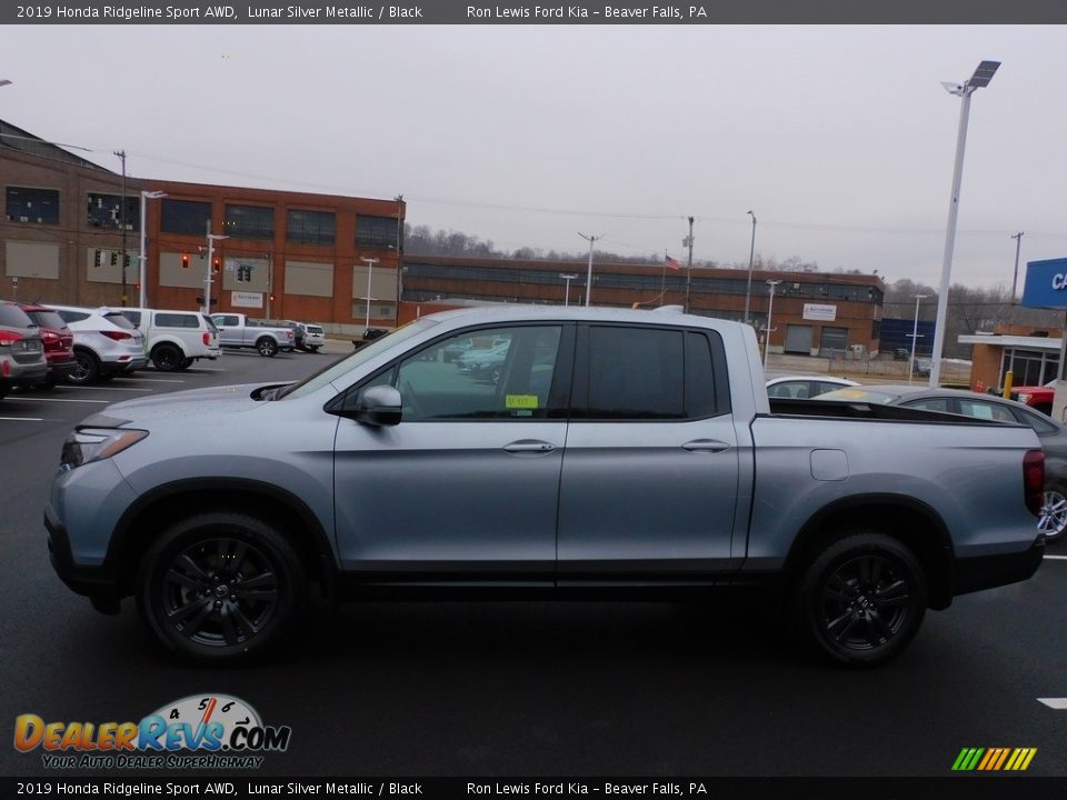 2019 Honda Ridgeline Sport AWD Lunar Silver Metallic / Black Photo #6